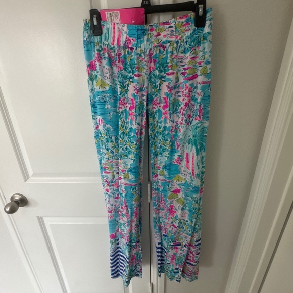 NWT Lilly Pulitzer bal harbour palazzo pant postcards positano - Picture 1 of 4